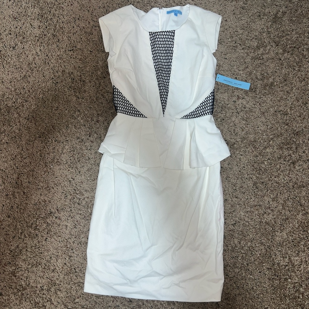 Antonio Melani black/ white interview/ work dress